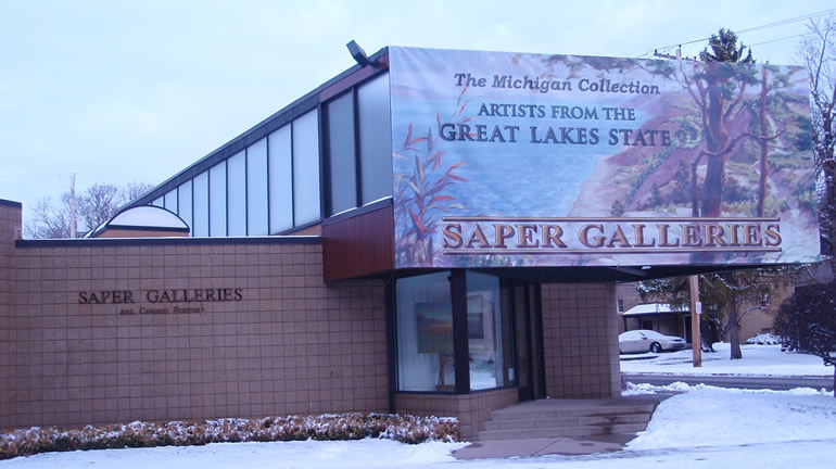 Michigan Collection exhibition banner