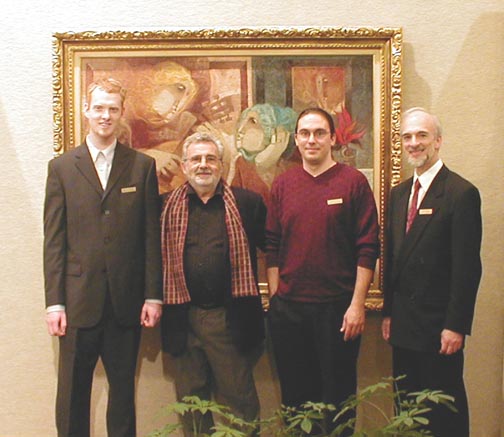 Alvar
              with some of the Saper Galleries team