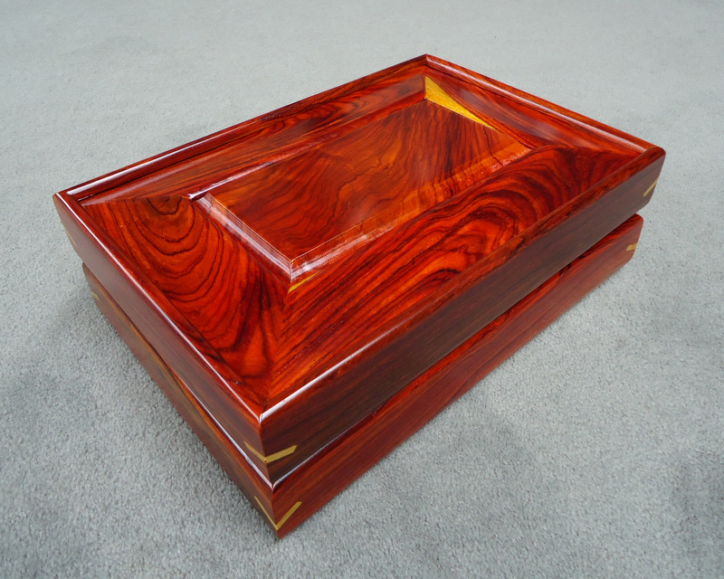Stained Gunstock. 8x 8x 8 Handmade Wood Box 