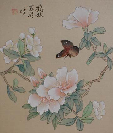 Chinese
                Painting on silk