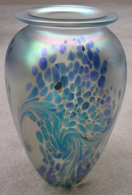 Blue chip vase