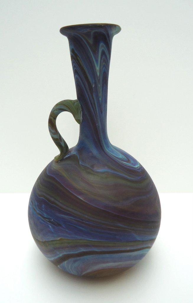 Purple
                  long neck vase with handle