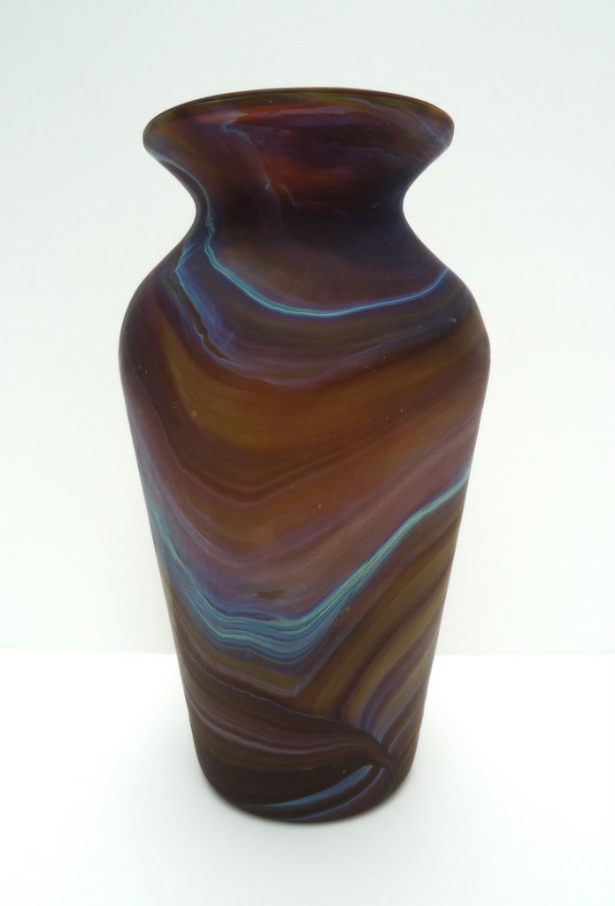 Tall purple
                  vase