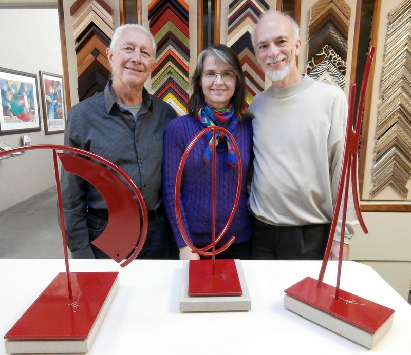 Artist Jack Hillman with Jennifer and Roy