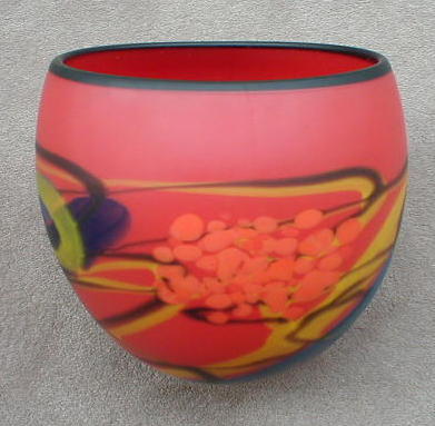 Red Oval Matte
                    Vase