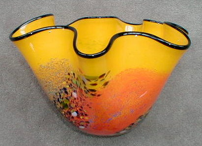Wavy
                    Yellow Vase