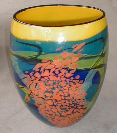 Yellow and Blue Vase