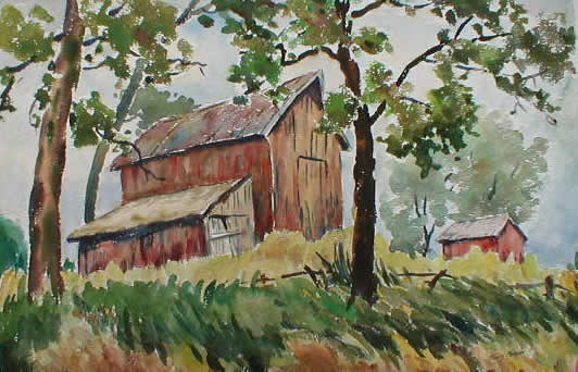 Barn with Shed and Out
                    Building