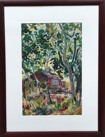 A
                      Shaded Chicken Coop framed