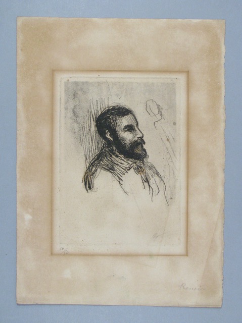 Renoir etcing
                before restoration treatment