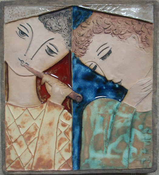 Two Figures and Flute