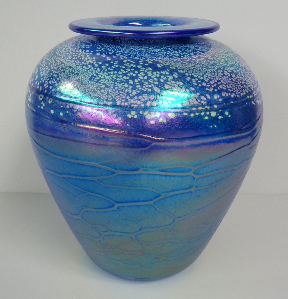 Blue baby vase