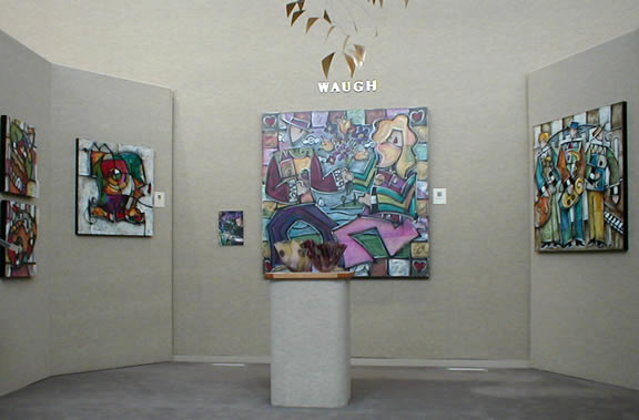 Eric Waugh
                        paintings at Saper Galleries